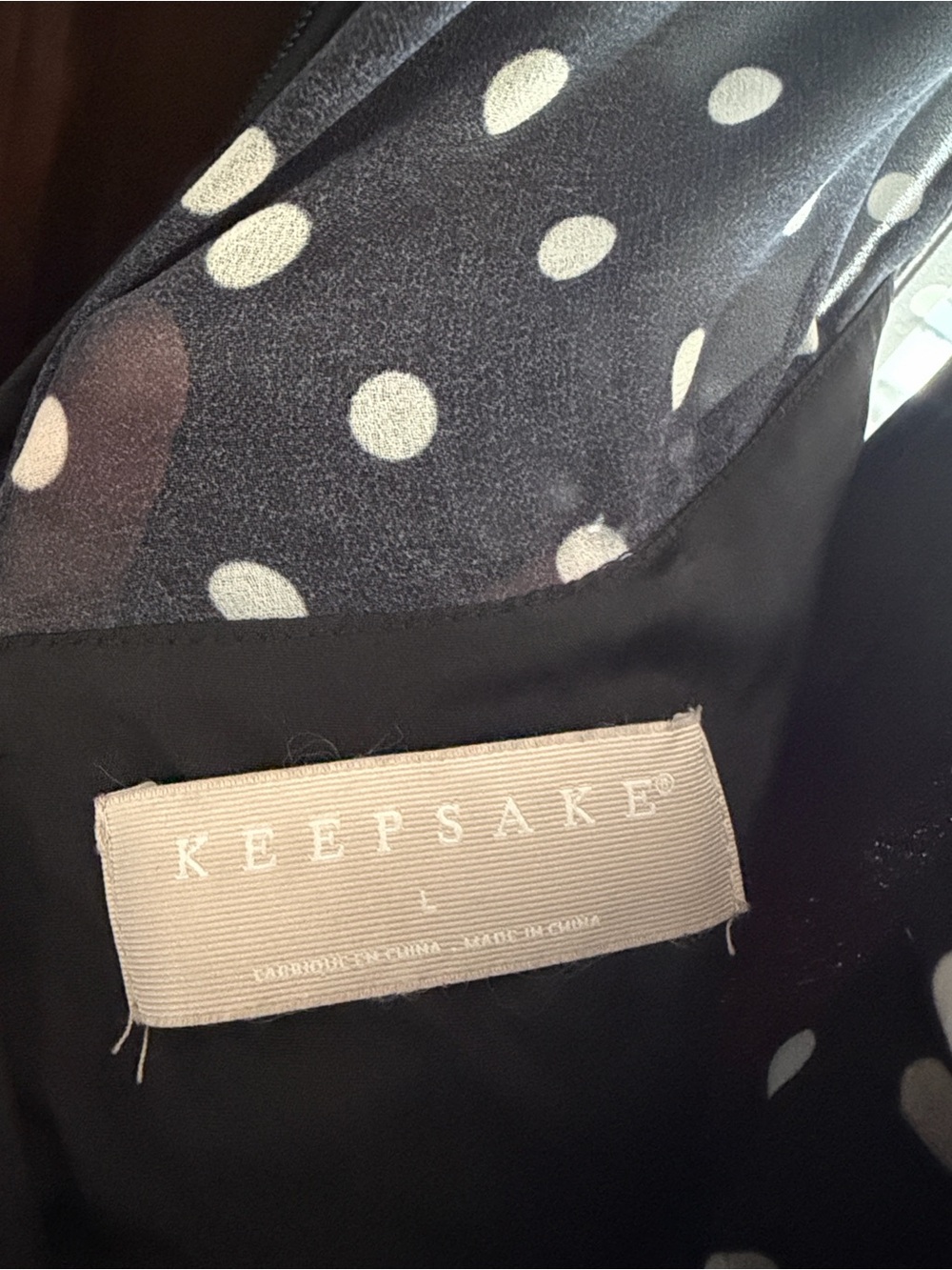 KEEPSAKE the label Black and White Polka Dot Tiered Ruffle Dress - Picture 8 of 8